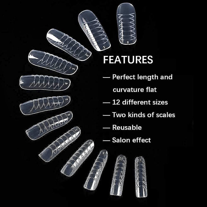 120Pcs Extension Gel Dual Forms Full Cover Nail Form MODELONES #