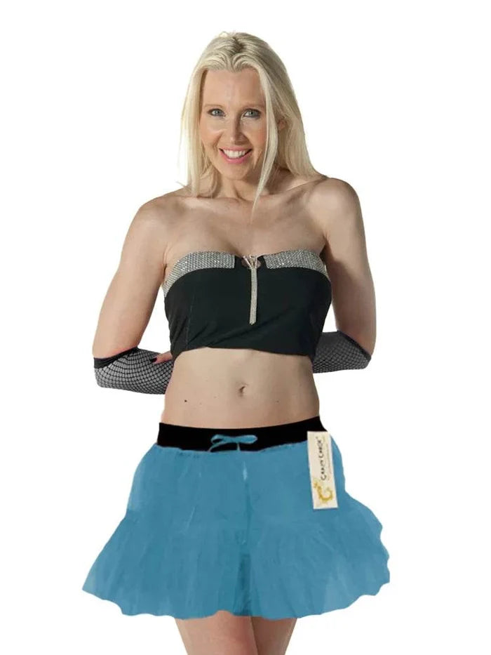 1980s Ladies 2 Layers Neon Tutu Skirts - thefancydress.co.uk