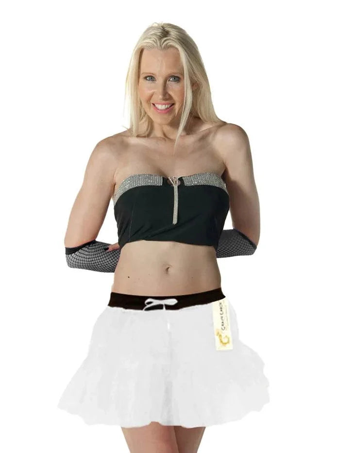 1980s Ladies 2 Layers Neon Tutu Skirts - thefancydress.co.uk