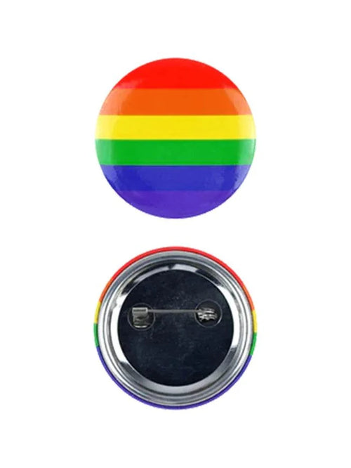 1x Rainbow Badge 4 Cm - thefancydress.co.uk
