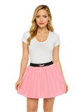 3 Layers Baby Pink Satin Tutu Skirt
