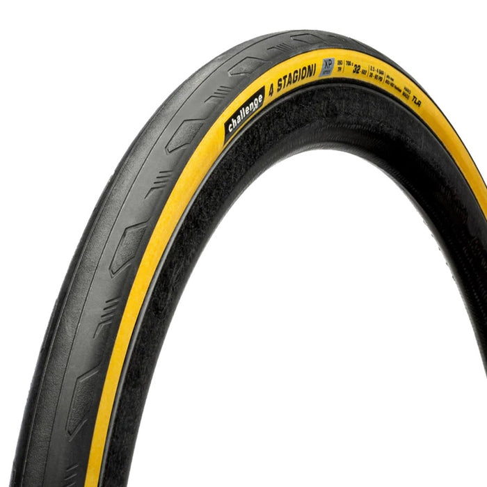 Challenge, 4 Stagioni TLR, Road Tire, 700x28, Folding, Tubeless Ready, SMARTHYDRO, Corazza Silver + Coraza Gold, XP, 260TPI, Tanwall, 00240