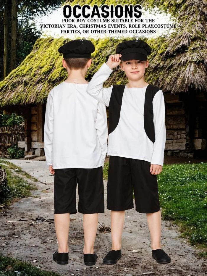 4PC Poor Boy Costume Set