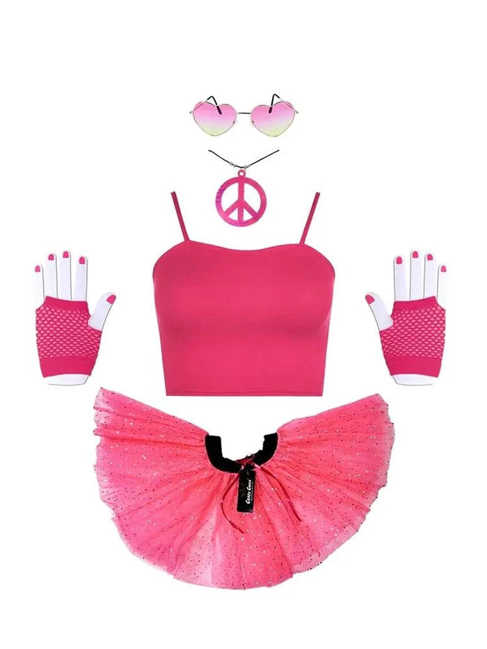 80s Fancy Dress Costume Outfit Set - thefancydress.co.uk