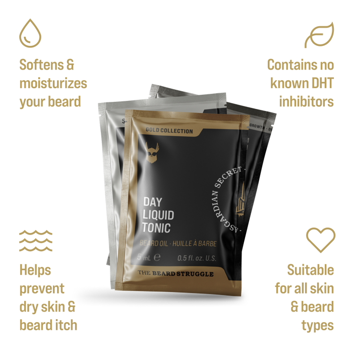 9 Beard Oil Sample Pack, image 2. The Beard Struggle