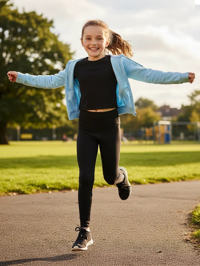 Active Star Girls Activewear Gym Black Leggings