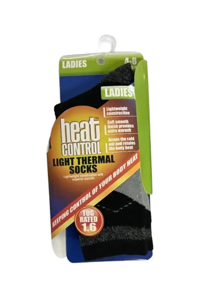 Active Star Ladies 1.6 TOG Argyle Light Thermal Socks