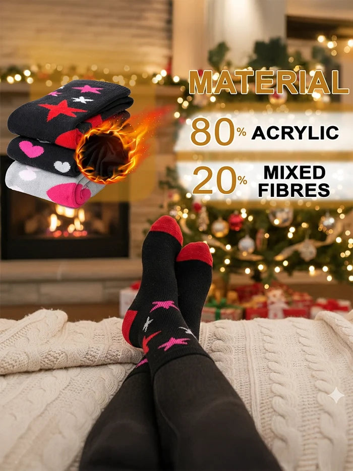 Active Star Ladies Thermal Fashion Socks Pack of 3