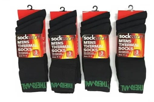 Active Star Men’s Extra Thick Thermal Winter Socks 3 Pack