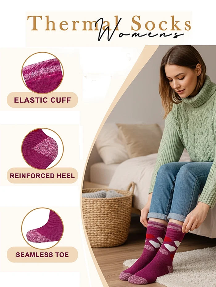 Active Star Womens Assorted Light Thermal Socks