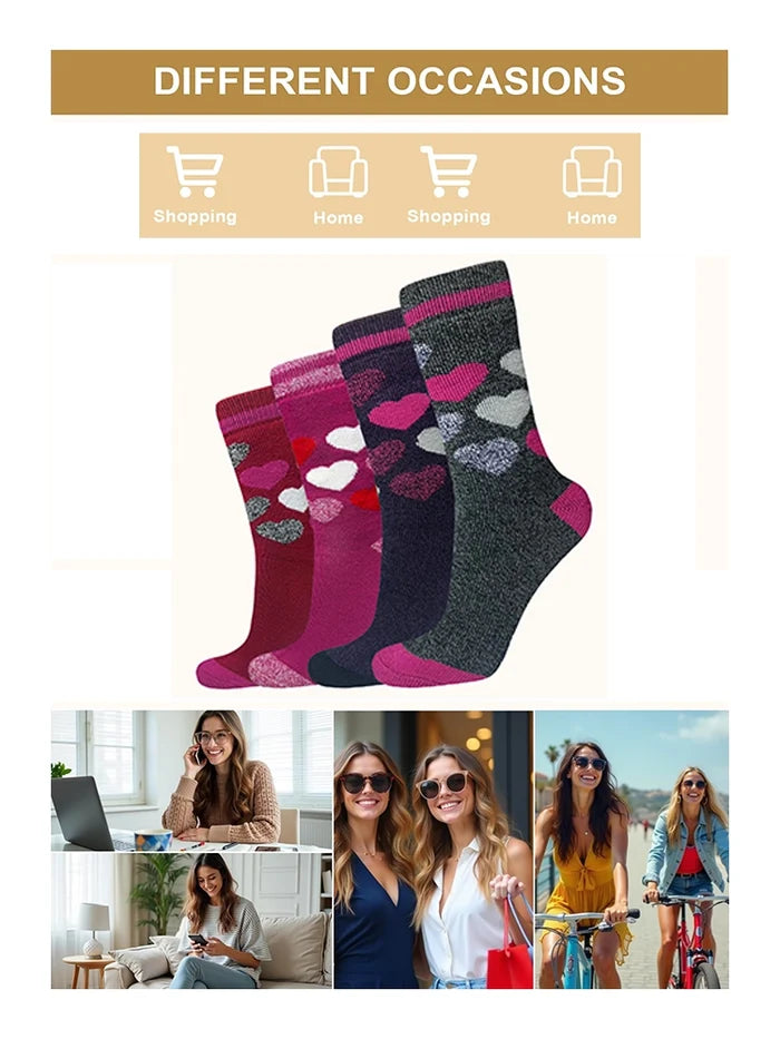 Active Star Womens Assorted Light Thermal Socks