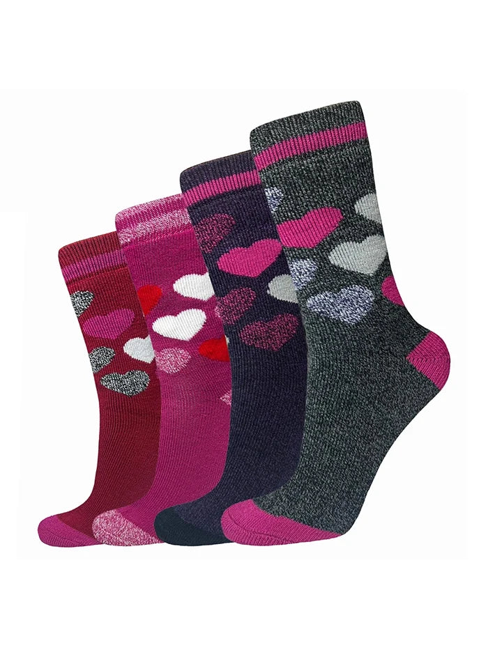 Active Star Womens Assorted Light Thermal Socks