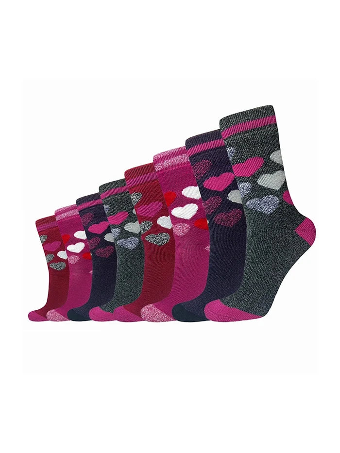 Active Star Womens Assorted Light Thermal Socks