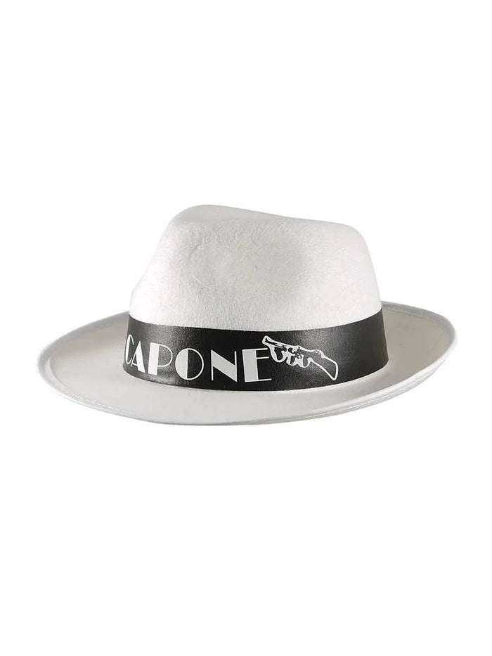 Adult 1980's AI Capone Gangster Hats - thefancydress.co.uk