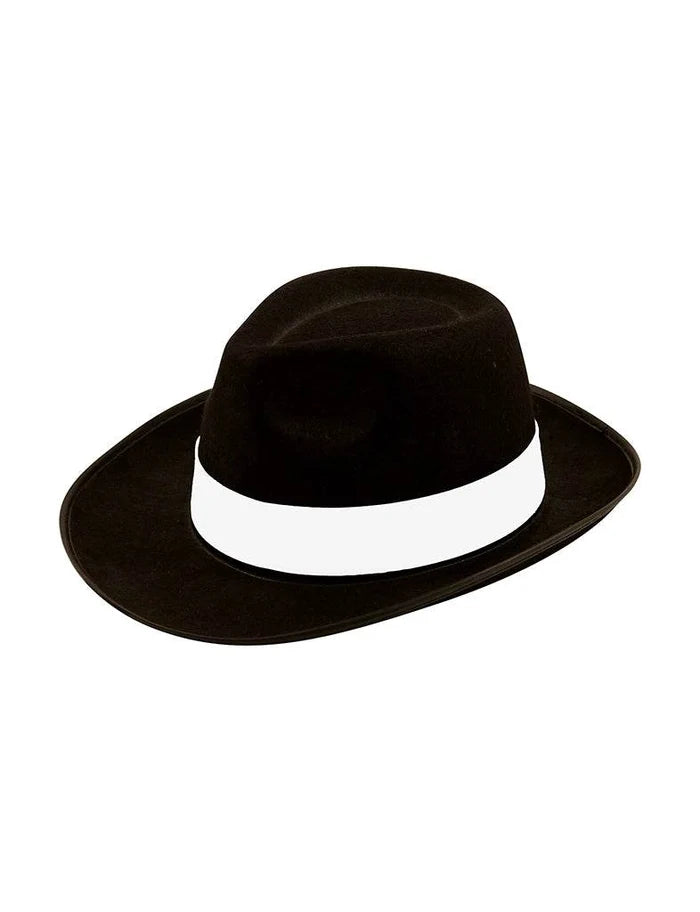 Adult 1980's AI Capone Gangster Hats - thefancydress.co.uk