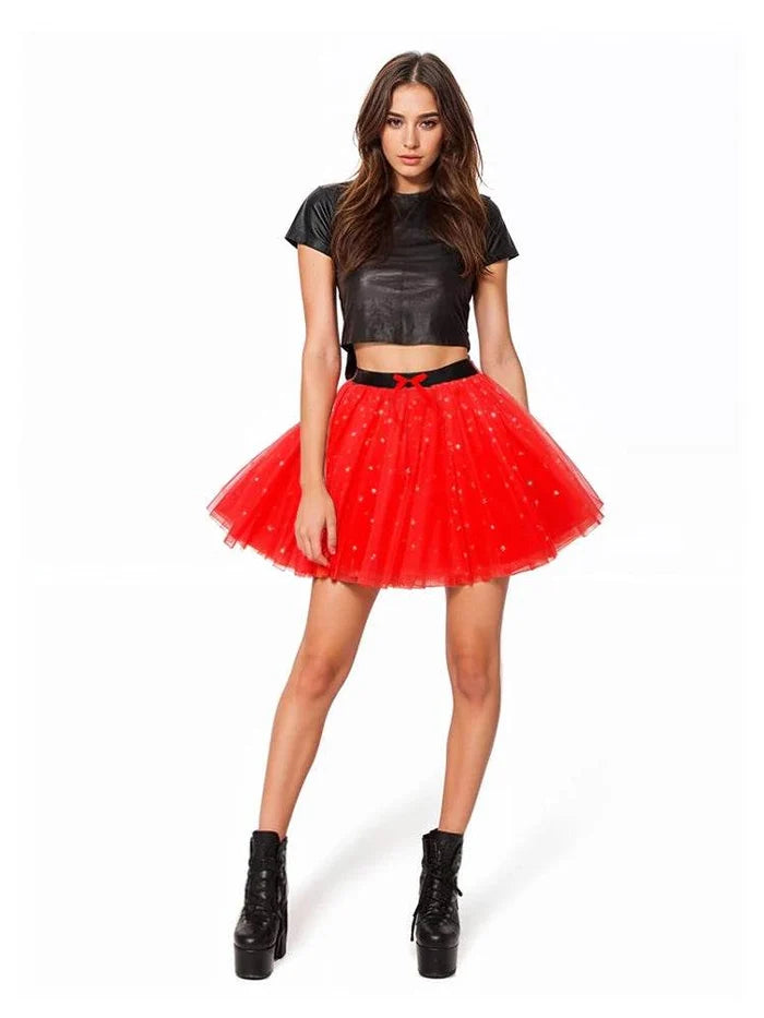 Adult 3 Layer Sequin Tutu Skirt Ballet Dance Wear - thefancydress.co.uk
