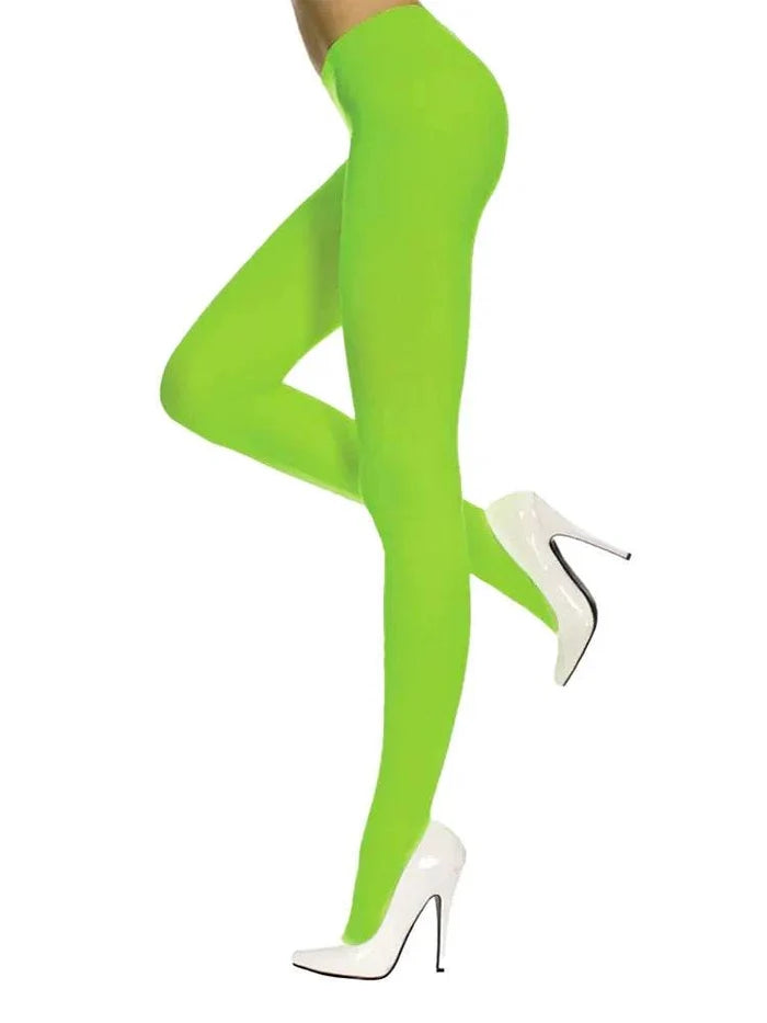 Ladies Opaque Tights - thefancydress.co.uk
