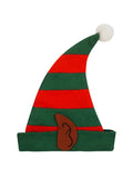 Adult Santa Elf Hat with Pixie Ears - thefancydress.co.uk