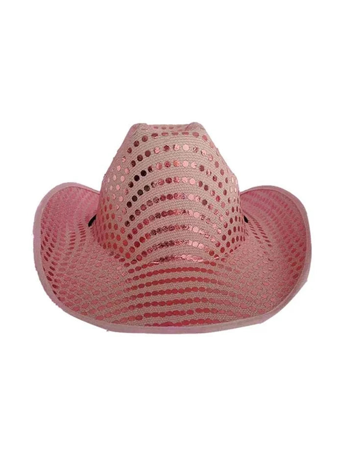 Adult Sequin Light up Cowboy Hat for Party & Festival - thefancydress.co.uk