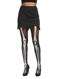 Adult Skeleton Print Tights