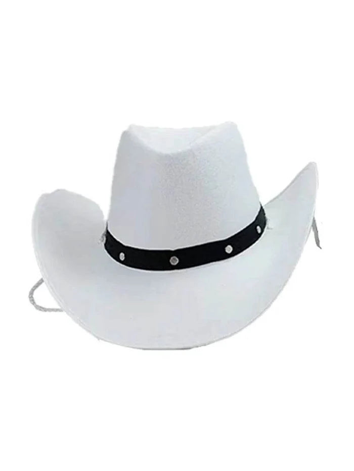 Adult Western Felt Studded Cowboy Hat - thefancydress.co.uk