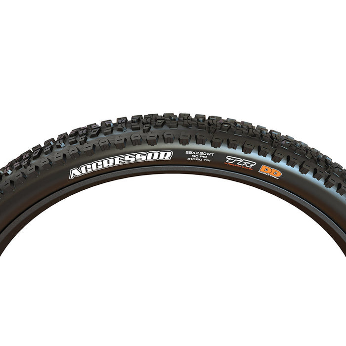 Maxxis, Aggressor, Mountain Tire, 27.5''x2.30, Folding, Tubeless Ready, Dual, EXO, 60TPI, Black