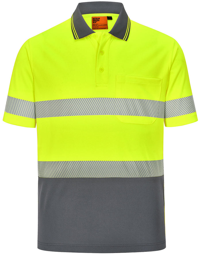 AIW Unisex Cooldry Segmented Taped Polo