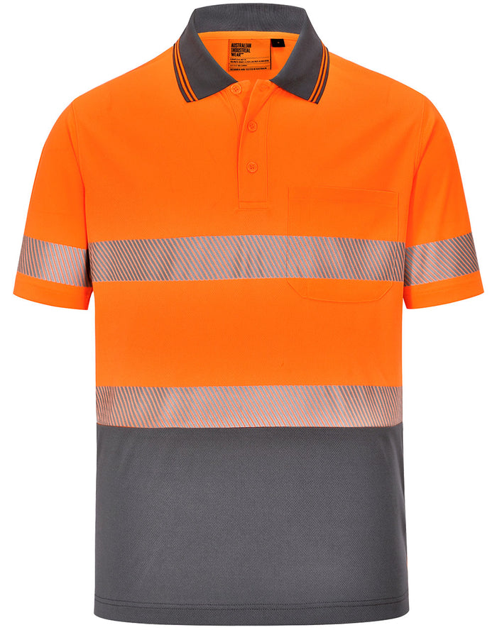 AIW Unisex Cooldry Segmented Taped Polo