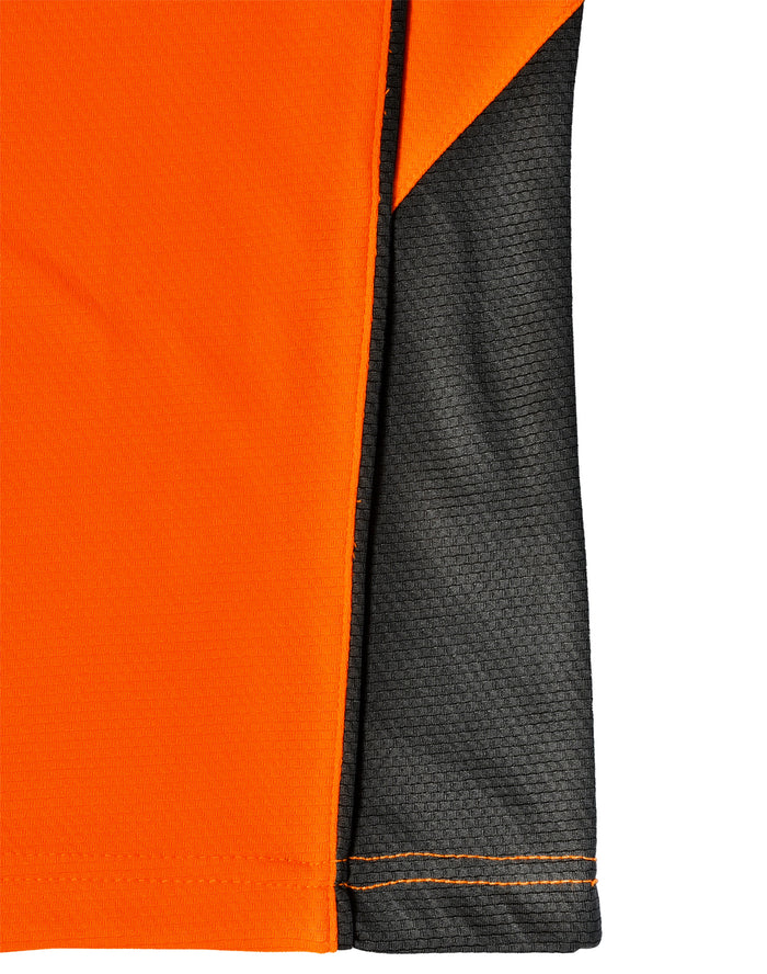AIW Unisex Hi Vis Bamboo Charcoal Vented Polo