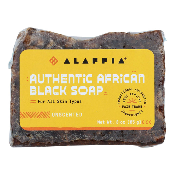Alaffia African Black Soap – Unscented (3 oz Fair Trade)