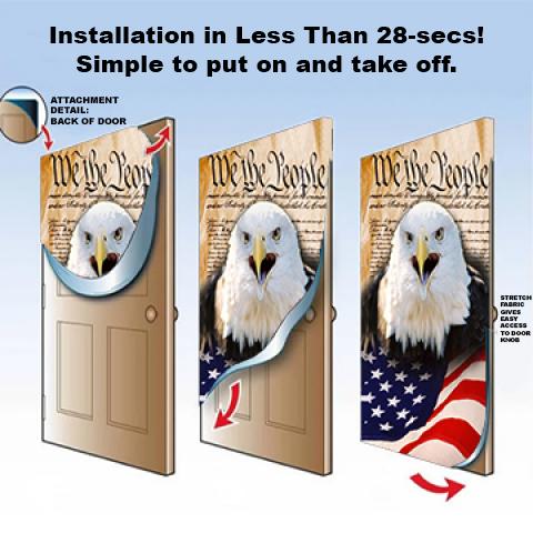 Grumpy Cat Door Cover American Grumpy Cat