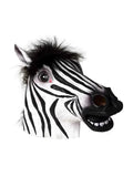 Animal Latex Zebra Style Face Wear Mask - thefancydress.co.uk