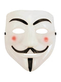 Anonymous Hacker-Vendetta Joker Masquerade Light-Up Face Masks - thefancydress.co.uk