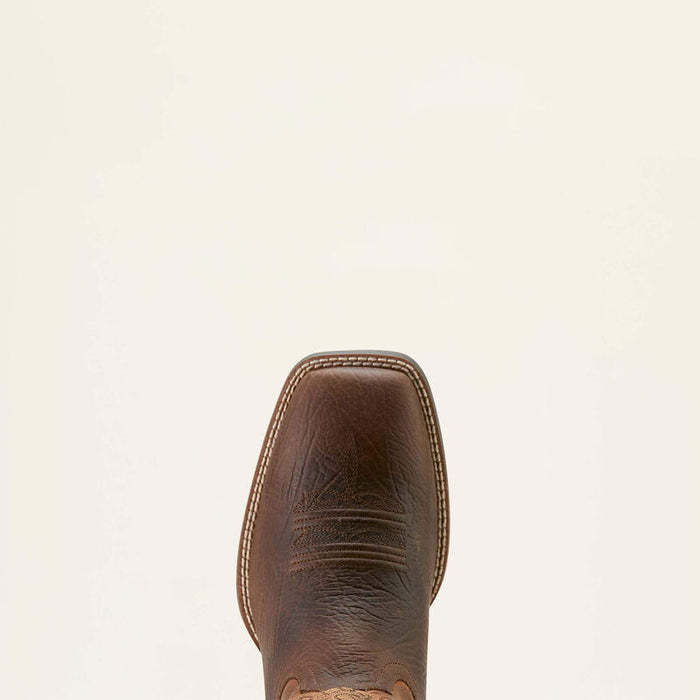 Ariat Men's Sport Rustler Wide Square Toe Cowboy Boot in Toffee