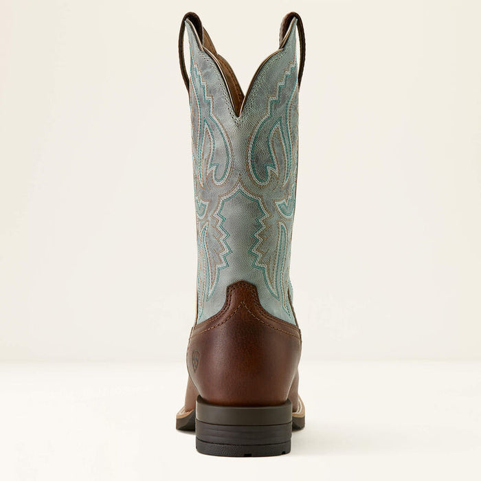 Ariat Women's Hybrid Ranchwork Wide Square Toe Western Boot in Peanut