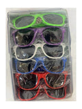 Assorted Colours Frame Dark Lens Sunglasses - thefancydress.co.uk