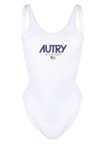 Autry Apparel - Iconic Woman Tinto Swimsuit - White-Pantalons et Shorts-SSIW3081