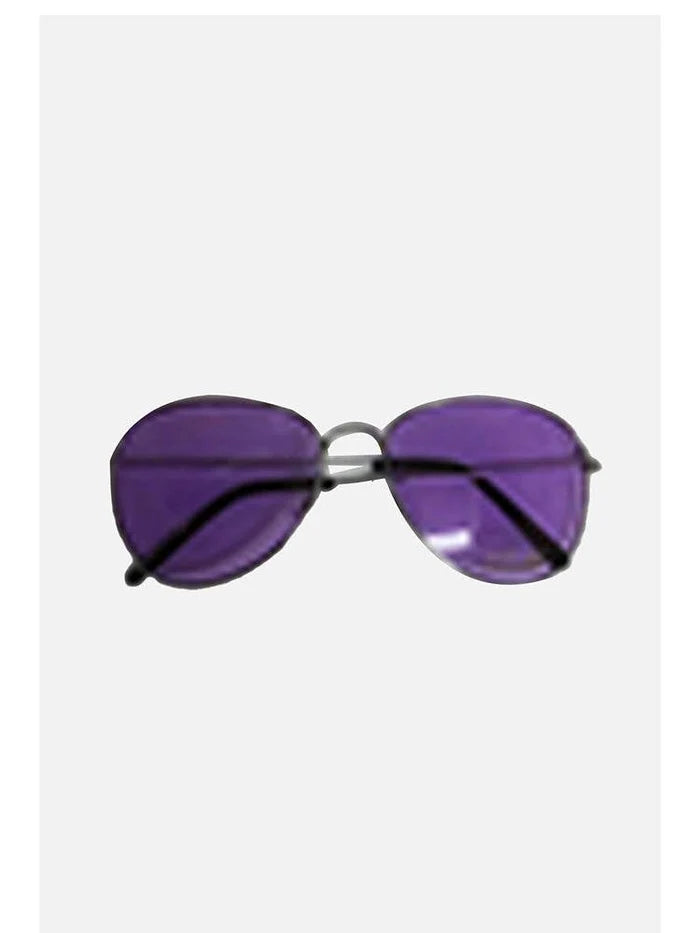 Aviator Purple Glasses - thefancydress.co.uk