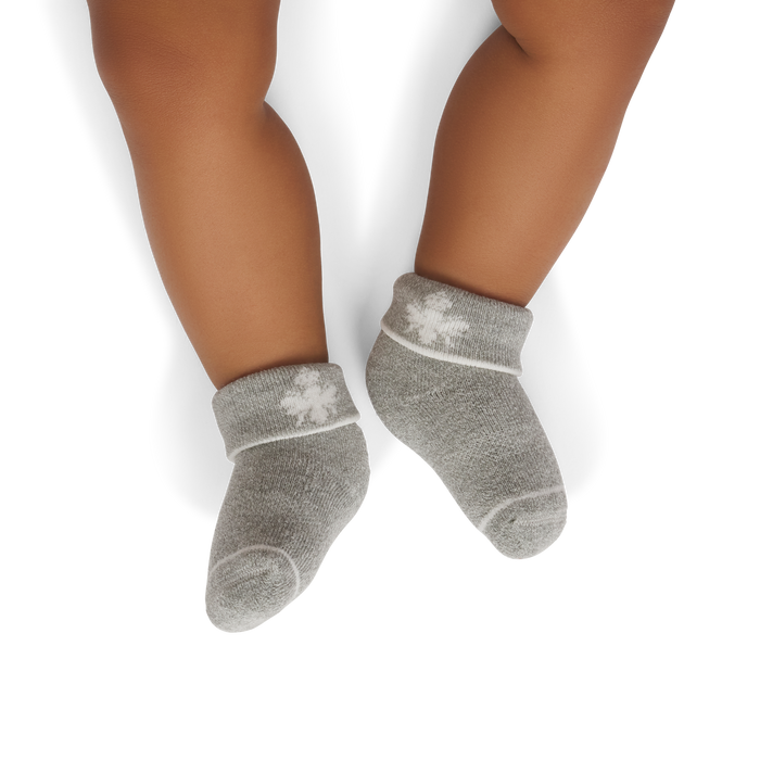 Baby Merino Wool Blend Calf Sock 4-Pack (0-6 Months)