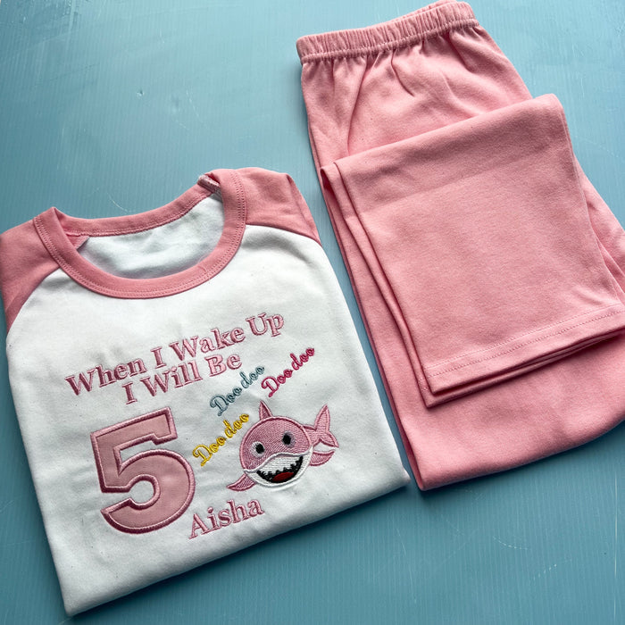 Baby Shark Inspired Birthday Pyjamas