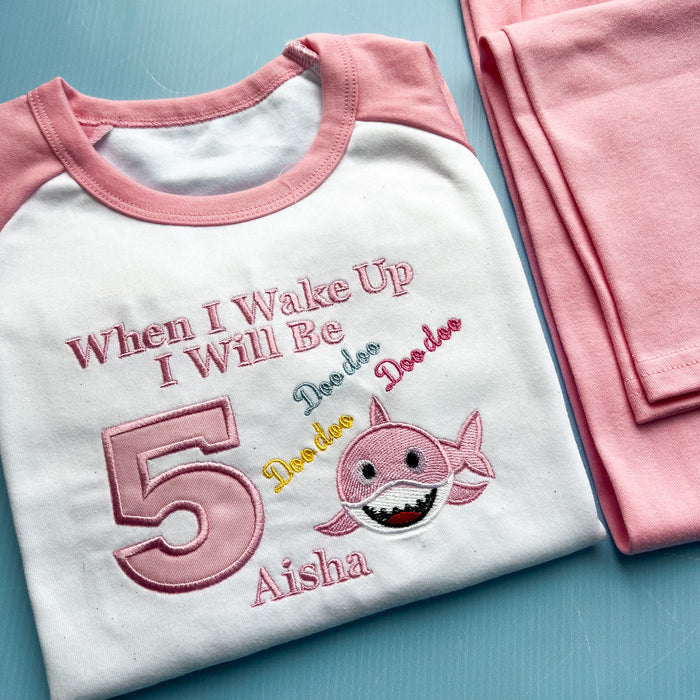 Baby Shark Inspired Birthday Pyjamas