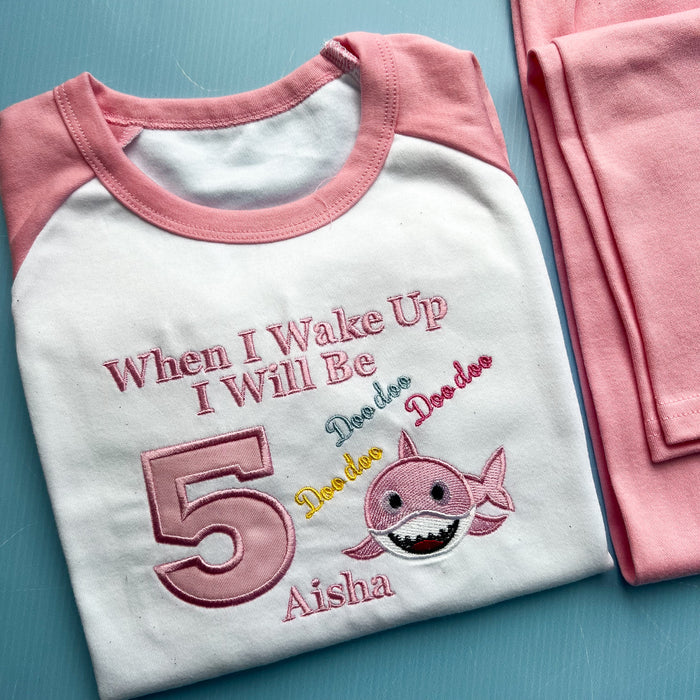 Baby Shark Inspired Birthday Pyjamas