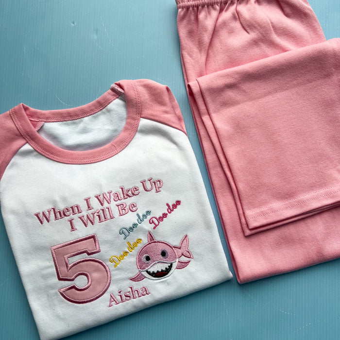 Baby Shark Inspired Birthday Pyjamas