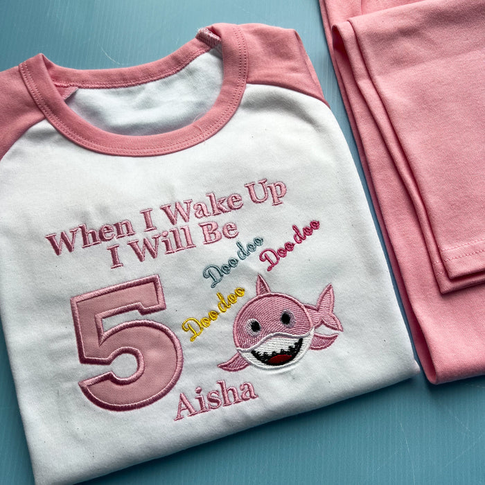 Baby Shark Inspired Birthday Pyjamas