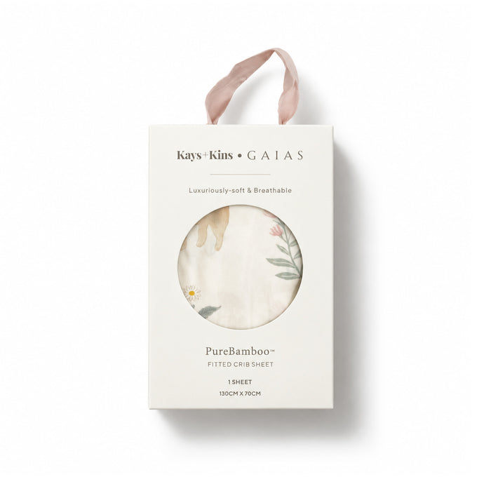 Bamboo Crib Sheet - Woodland Citrus
