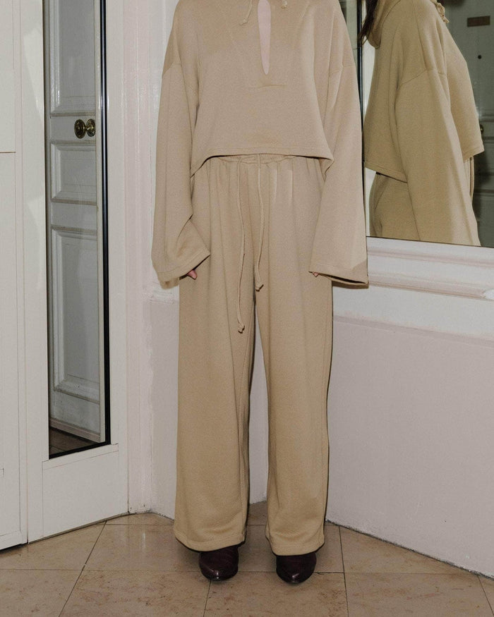 Baserange - Ordu Sweapants en Coton Régénératif - Beige-Pulls et Sweats-FLOP-PM-SP24