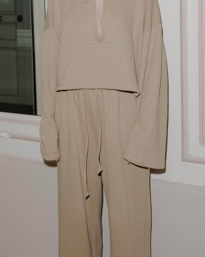 Baserange - Ordu Sweapants en Coton Régénératif - Beige-Pulls et Sweats-FLOP-PM-SP24