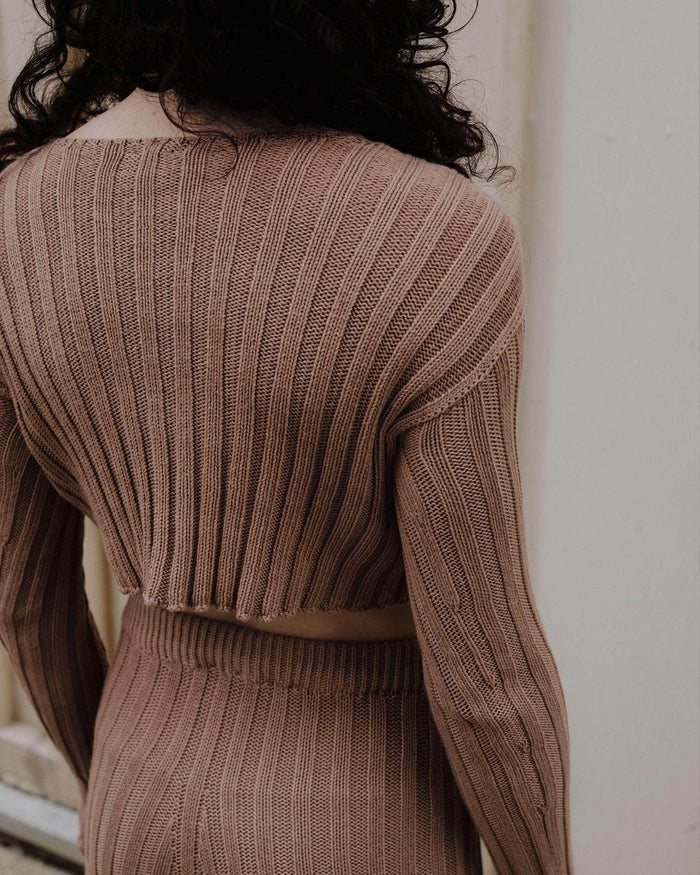 Baserange - Pull Macau en Coton Biologique - Brandy-Tops-KNMA-CO-SP24