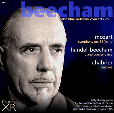 BEECHAM The ABC Blue Network Concerts, Volume 3 (1945) - PASC477 - CD
