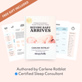 Before Baby Arrives e-book with free gift included, authored by certified sleep consultant Carlene Rotblat